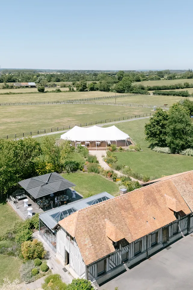 Vue aérienne du domaine